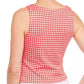 Eva Franco - Gingham Plaid Bow Top