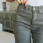 Judy Blue - High Rise Control Top Wide Leg Crop Jeans
