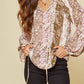 Andree By Unit - Floral Peasant Blouse