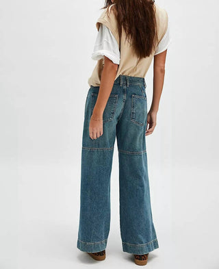 Free People - Benji Relaxed Wide Leg Jean