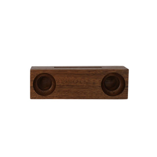 Creative Gifts International - Ebony Wood Amplifier/Phone Holder