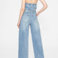 Bayeas - Annesa Denim Wide Legs Jumpsuit