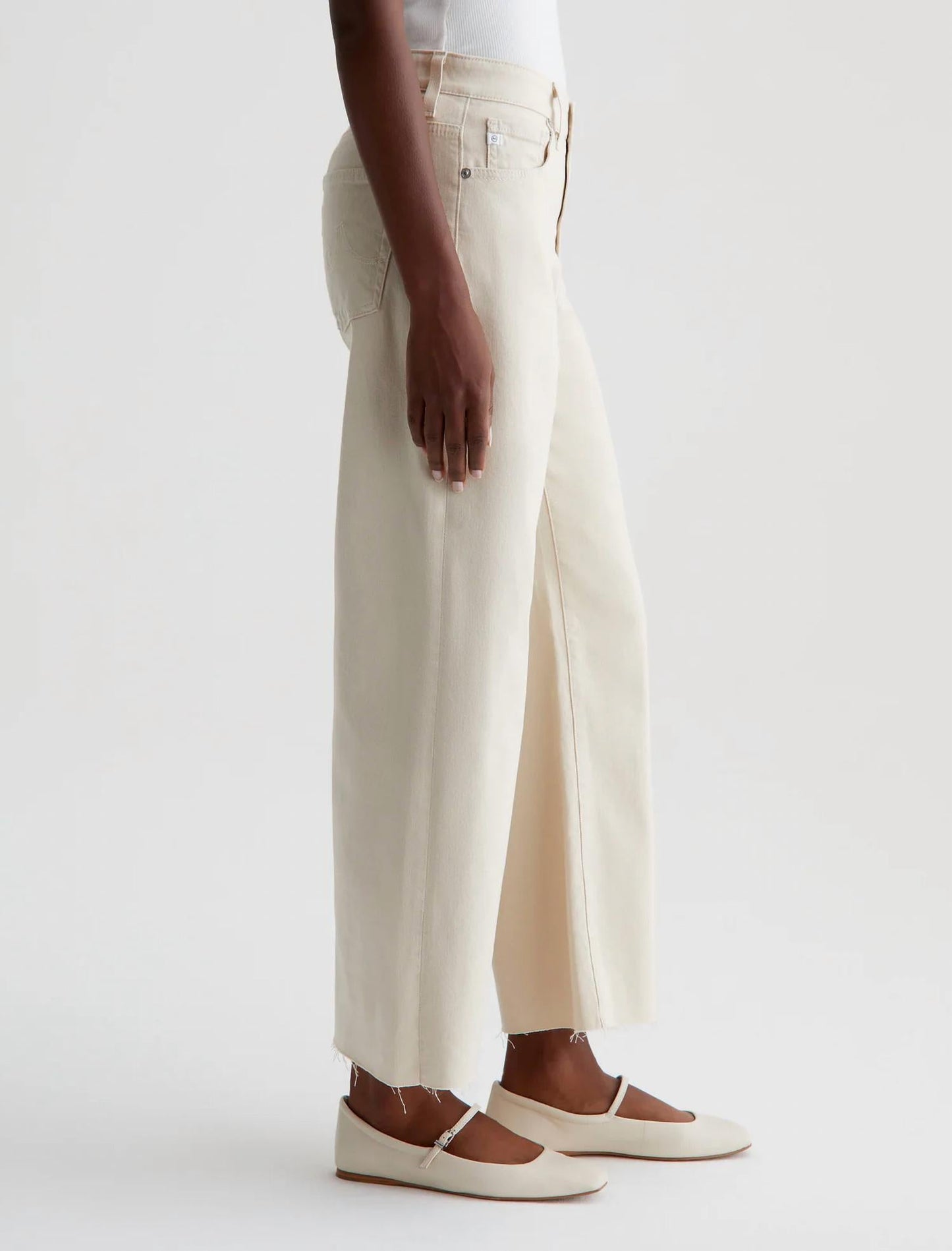 Ag Jeans - Saige High-rise Wide Leg Crop Jean