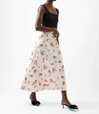 French Connection - Floramour Ennis Satin Maxi Skirt