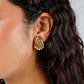 Ben-Amun - Women's Plated Fan Clip Earrings - Large
