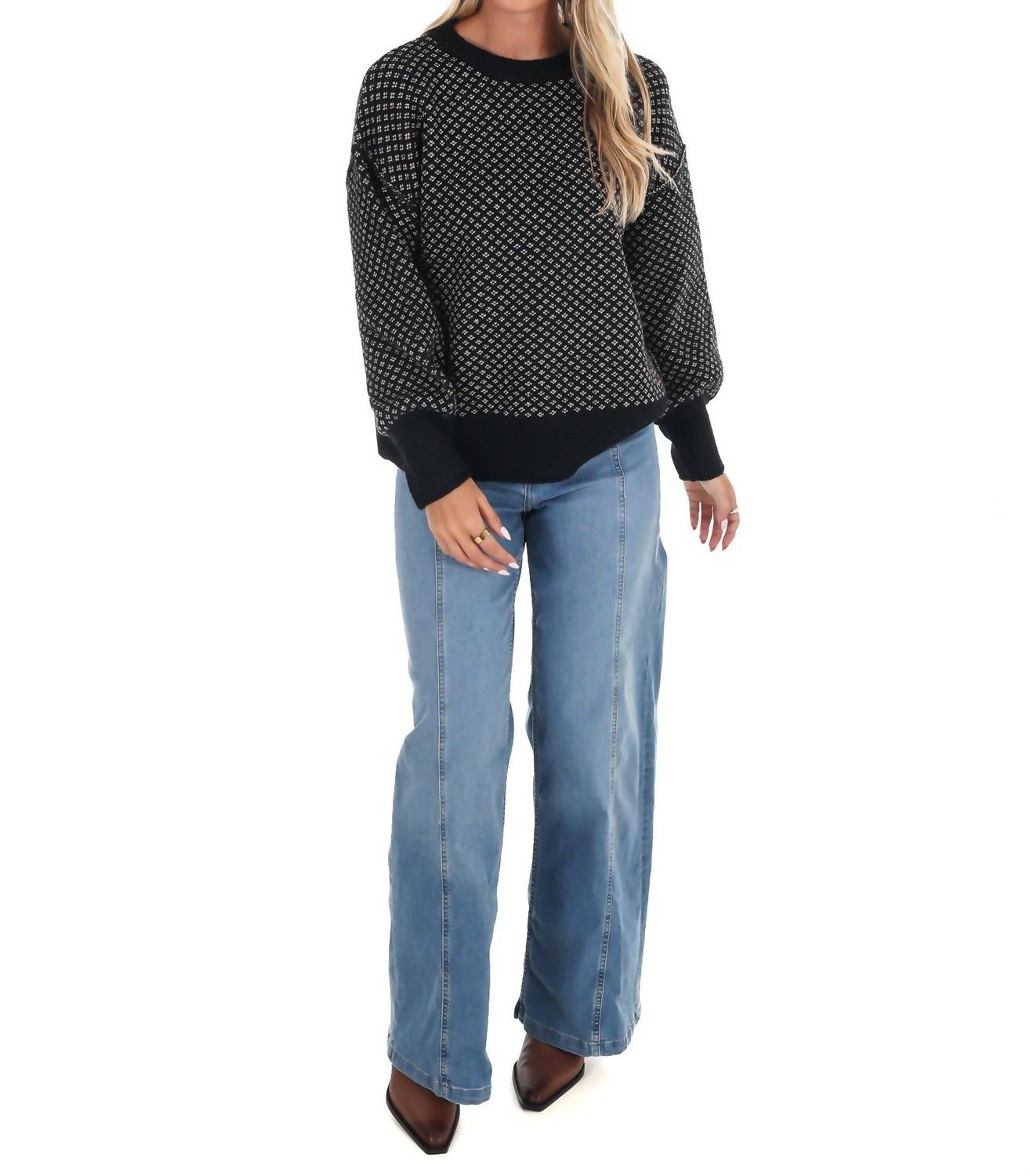 Blu Pepper - Fireside Chats Knit Sweater