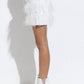 Blue B - Aria Tiered Feather Mini Skirt