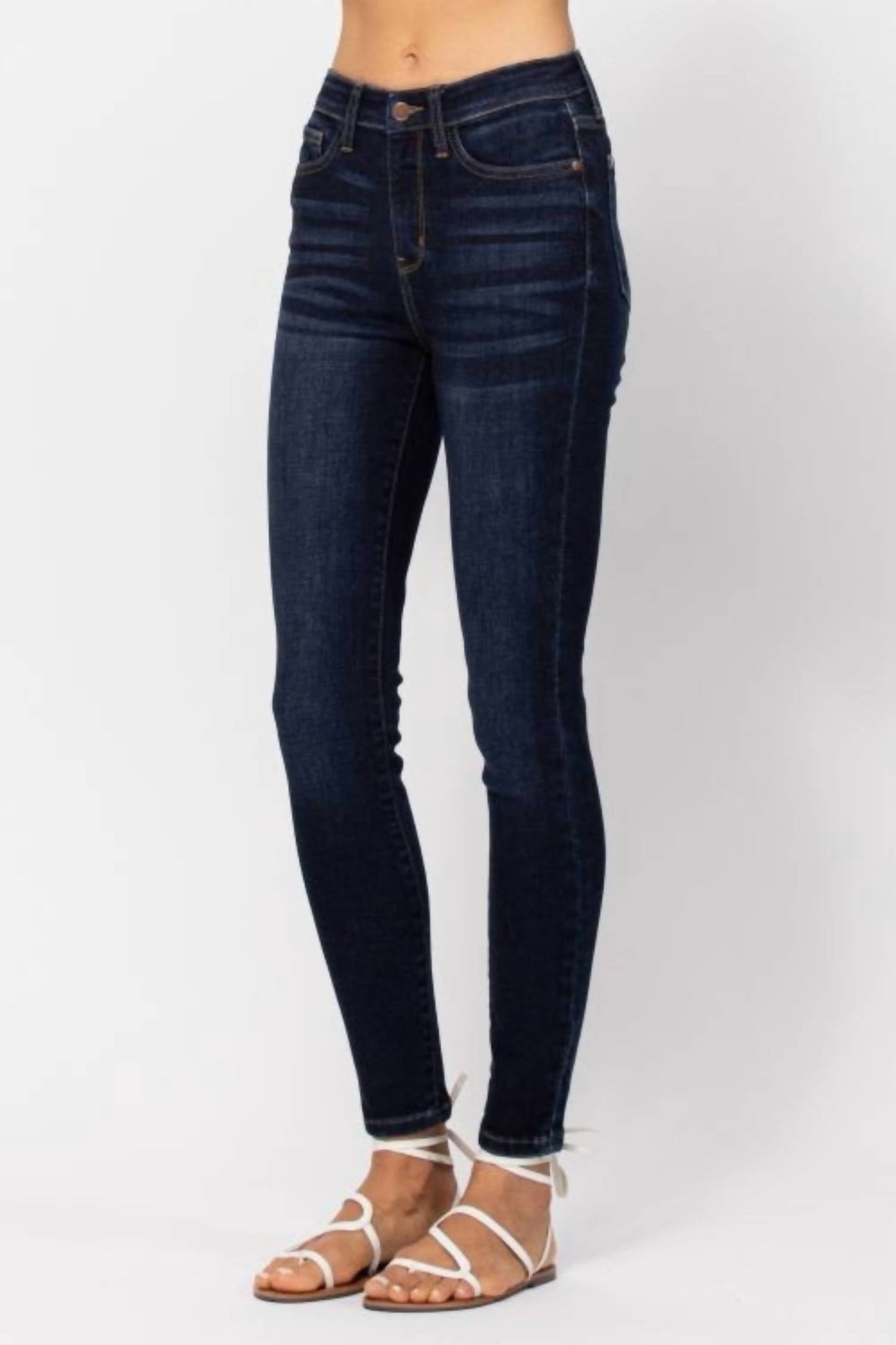 Judy Blue - Women's High Waist Original Non Distressed Skinny Fit Jeans