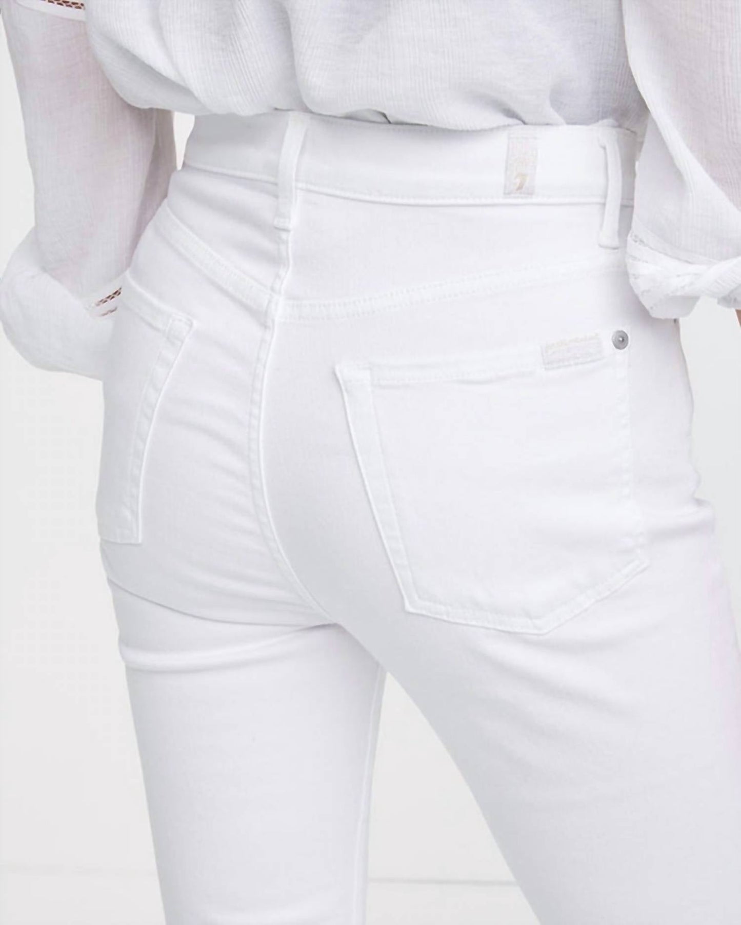 7 For All Mankind - Slim Illusion High Waist Slim Kick