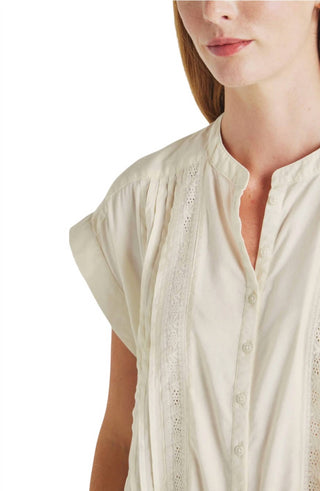 Splendid - Paloma Pintuck Lace Top Blouse