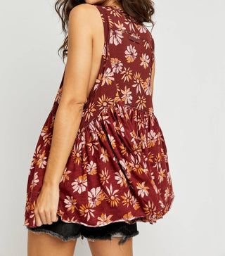 Free People - Madison Floral Tank Top Print