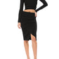 Kendall + Kylie - Compact Long Sleeve Crop Top