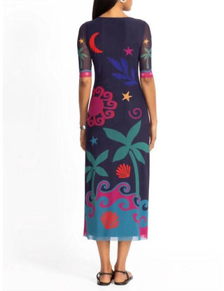 Johnny Was - ASTRID MESH MIDI DRESS