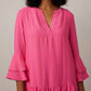 Joseph Ribkoff - Ruffled Trapeze Tunic