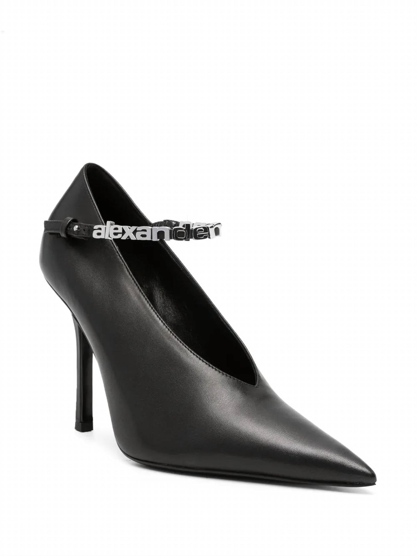 Alexander Wang - Women's Delphine 105mm Logo Lettering Pumps