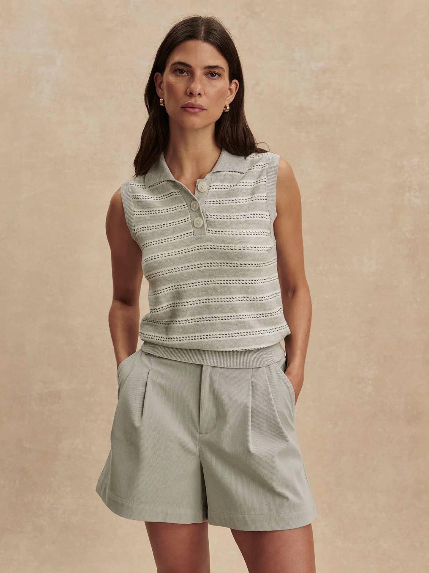 Varley - Dannah Stripe Knit Top