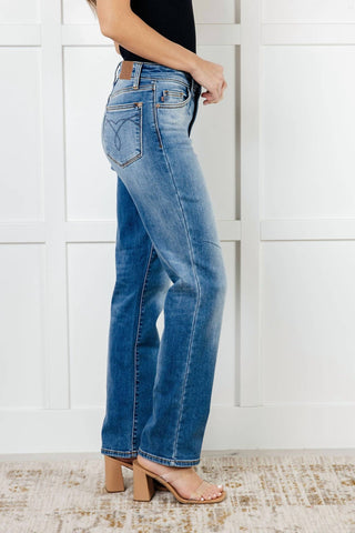 Judy Blue - Vintage Wash Thermal Straight Jean