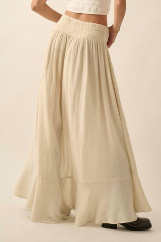 Promesa - Front Slit Crepe Maxi Skirt
