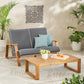 Paloma Contemporary Loveseat and Coffee Table Set