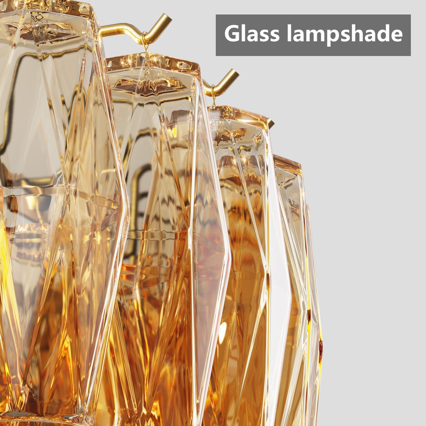 37" Extra Large 14-Light Gold Modern Round Chandelier