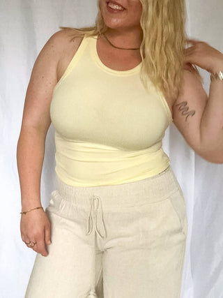 Le Lis - Women's Coastal Stitch Ribbed Tank Top