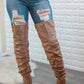 Surelymine - Women's Unmatchable Pointy Slouchy Knee And Thigh High Boots
