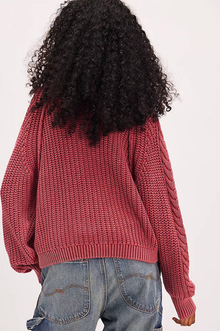 Free People - Oversized Frankie Cable Sweater