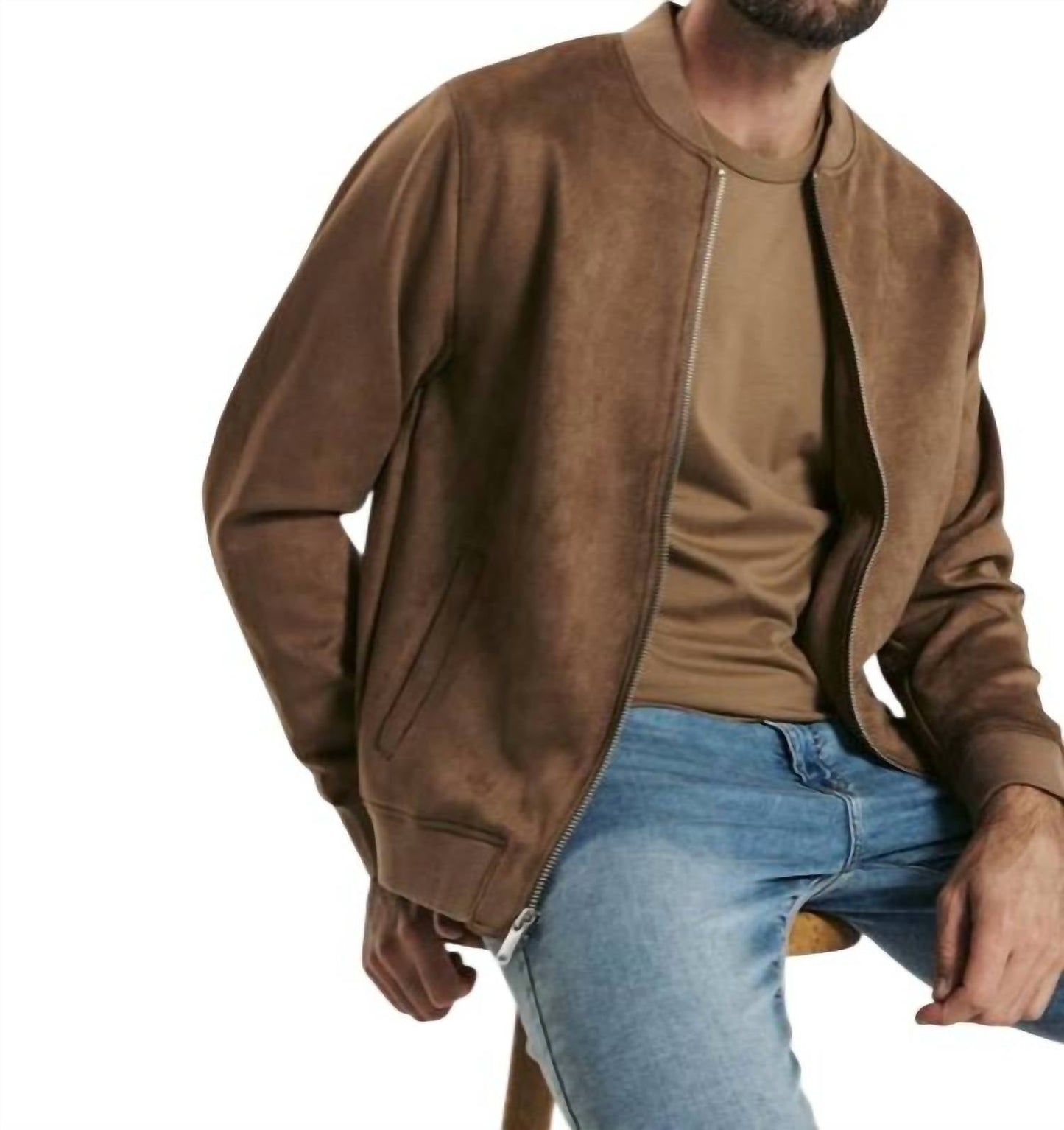 7Diamonds - Evolution Suede Bomber Jacket