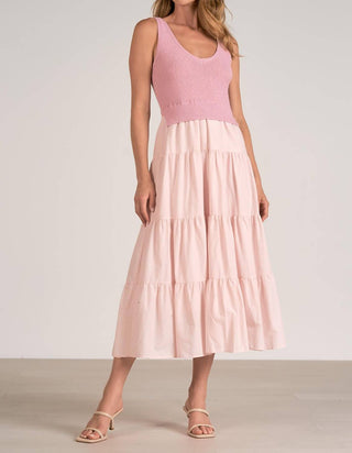 Elan - Woven & Knit Mix Midi