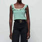 Nation Ltd - Rosa Stripe Ruffle Tank Top
