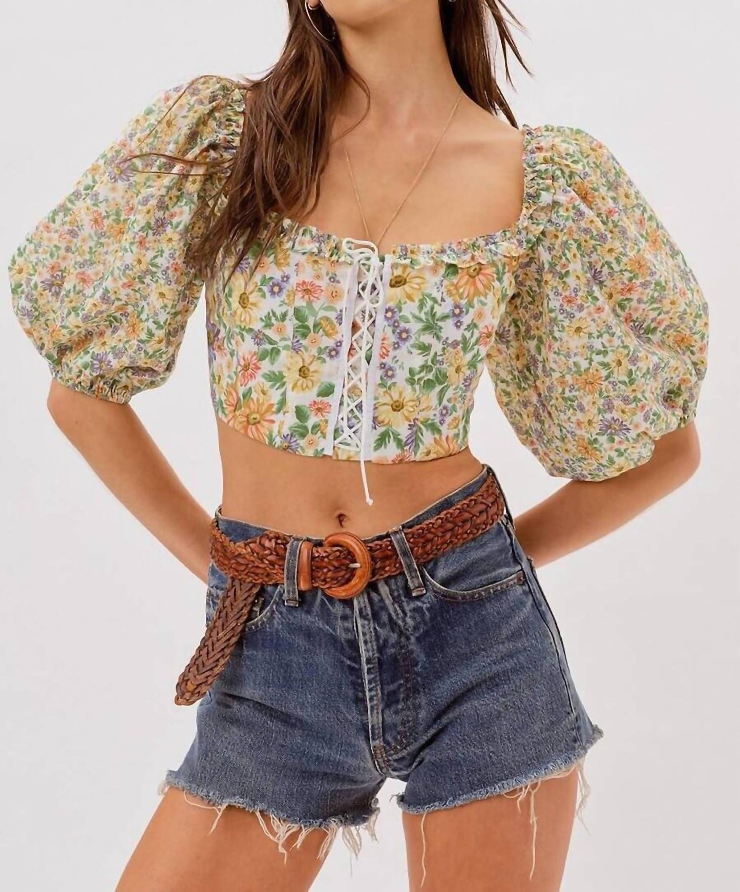 For Love & Lemons - Riley Puff Sleeves Top