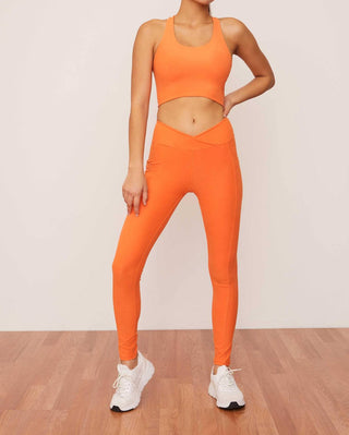 Wolven - Ruched Crossover Pocket Legging