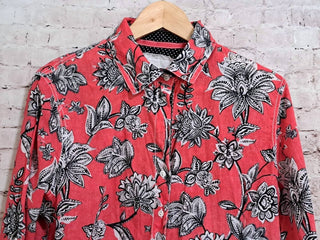 Cino - Women's Floral Long Sleeve Button Up Shirt