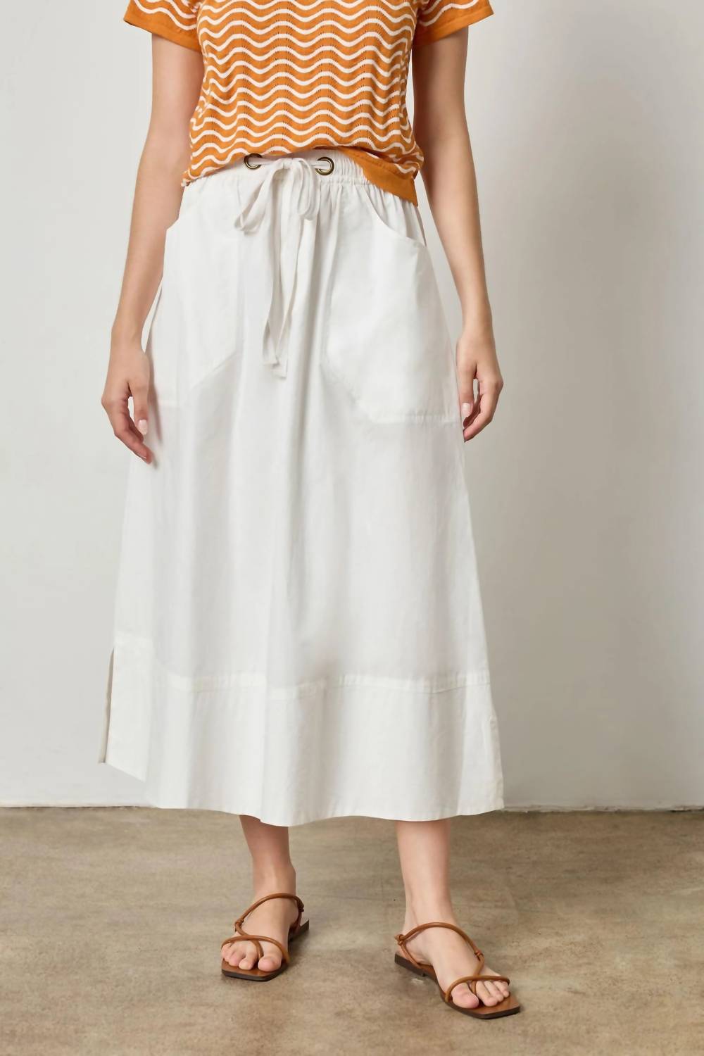 Lilla P - Women's Long Poplin Skirt