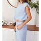 Milio Milano - Linen cropped blouson top