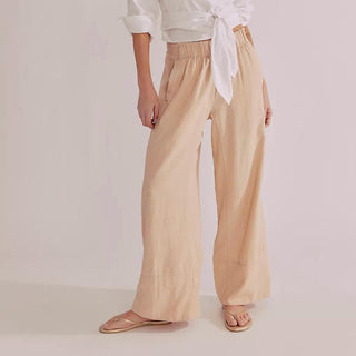 Free People - Days End Linen Pull-on Pants