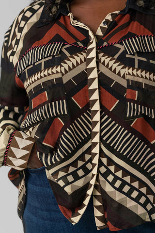 -Bl^Nk- - Sanna Long Sleeve Shirt - Plus