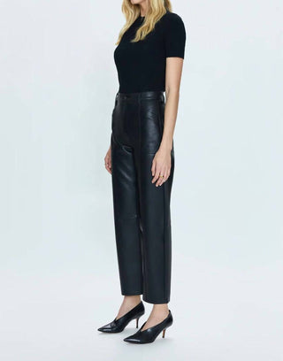 Pistola - Taylor High Rise Bowed Straight Jeans