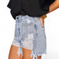 Buddylove - Elvis Crystal Fringe Denim Shorts