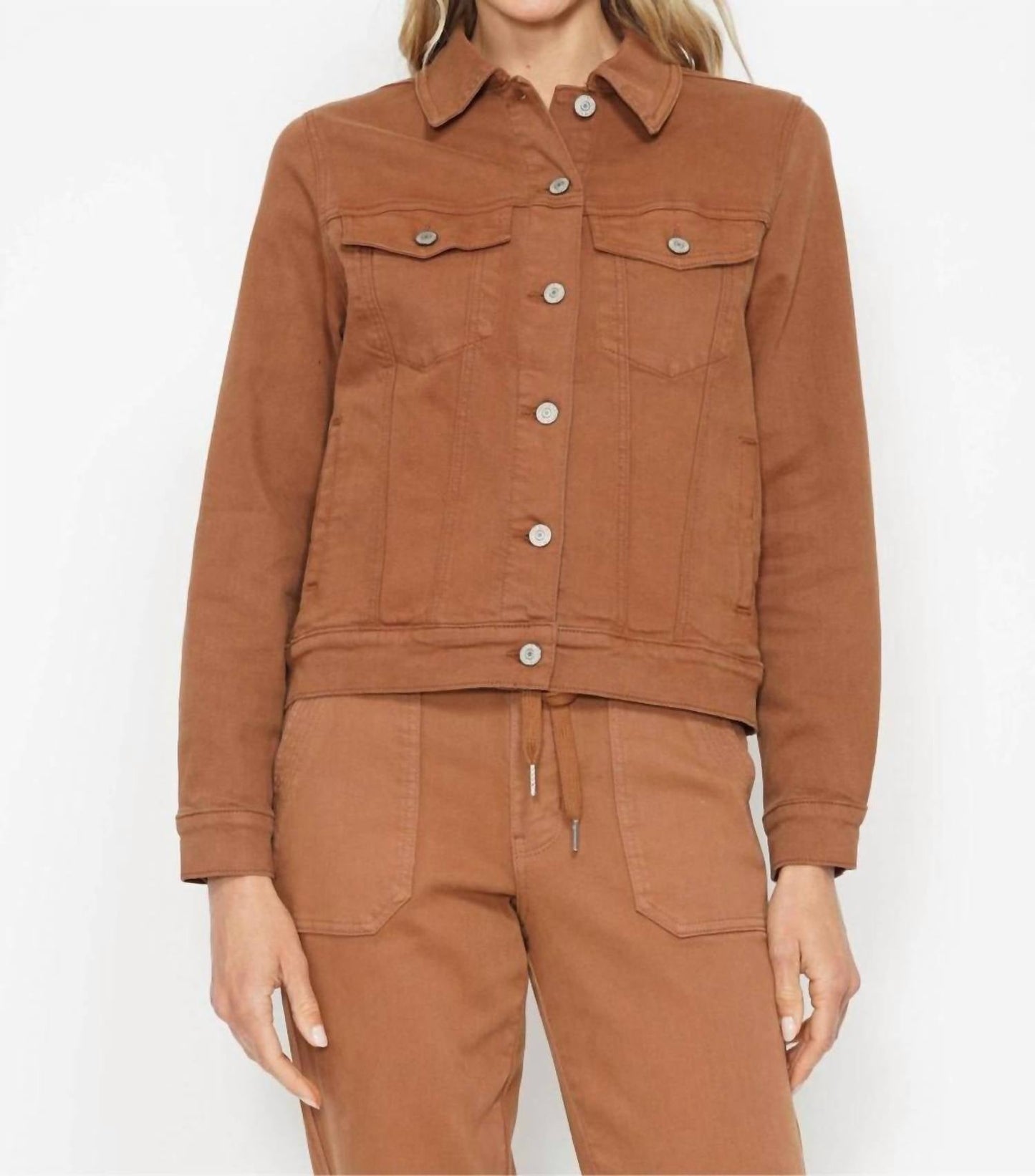 Judy Blue - Women's Garment Dyed Camel Jacket