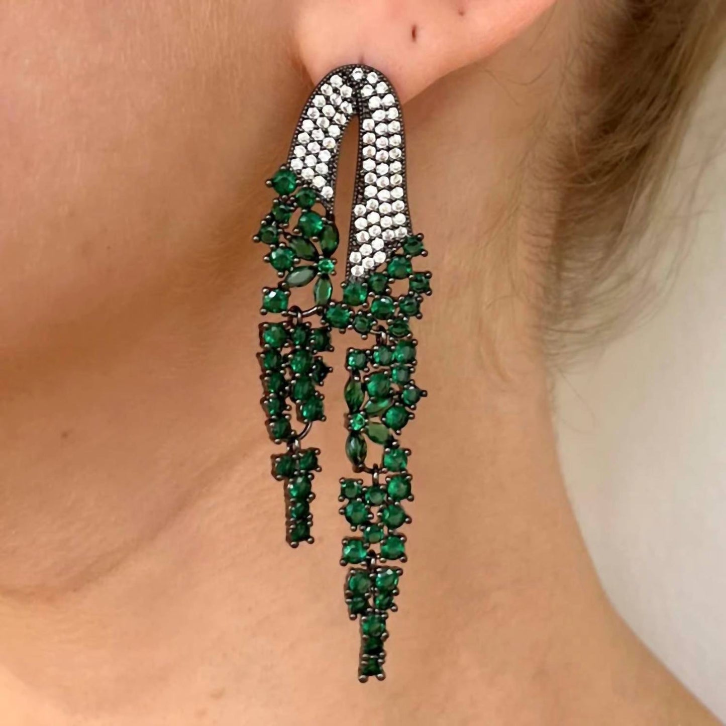 Accessory Concierge - Women's Cascading Flower Drop Earrings