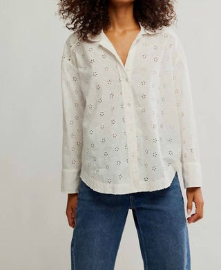 Free People - Mae Washed Eyelet Shirt