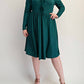 The Curve La - Plus Size Glitter Knit Flare Dress With Bow Details