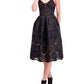 Nicholas - Strappy Embroidered Eyelet Sunflower Midi Dress