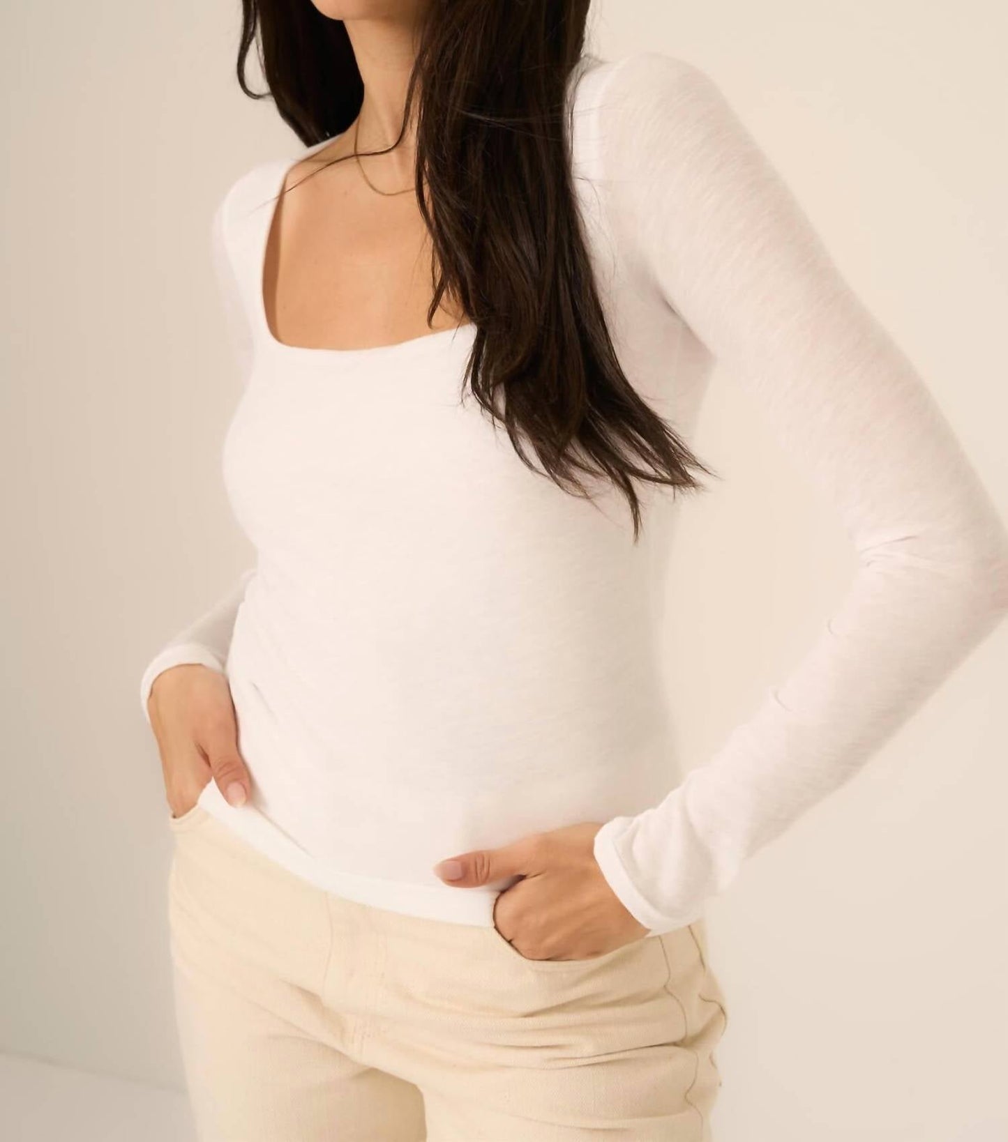 Project Social T - Danni Seamless Square Neck Long Sleeve