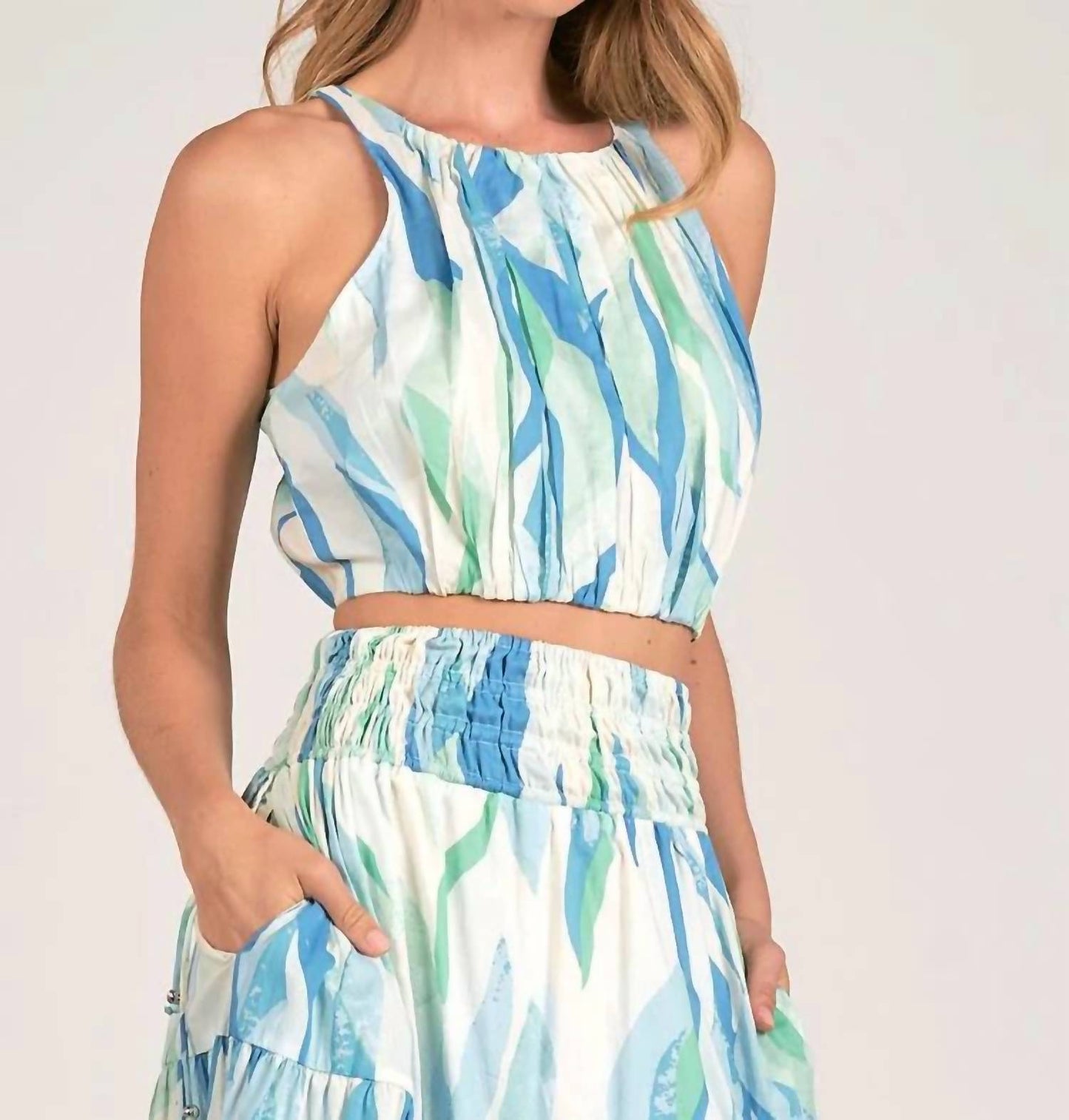 Elan - Halter Crop Top
