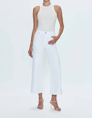 Pistola - High-rise Wide Leg Crop Jeans