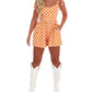 Main Strip - Undefeated Check Denim Romper