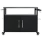 K&K 54.5 Inch Outdoor Kitchen Island with Stainless Steel Tabletop