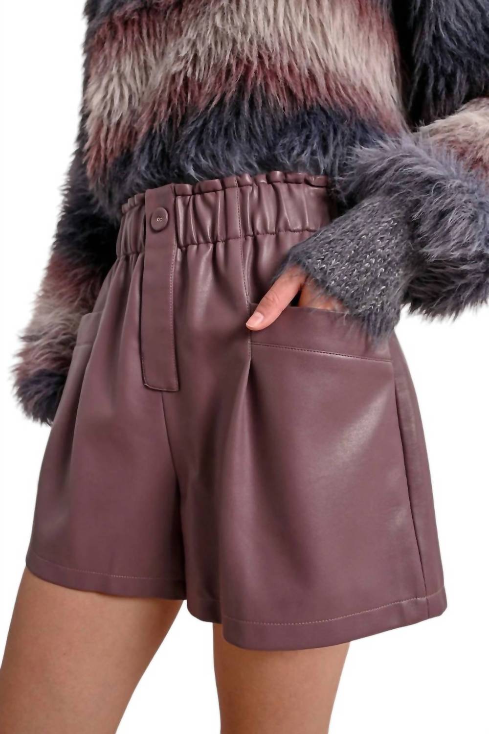 Molly Bracken - Faux Leather Shorts